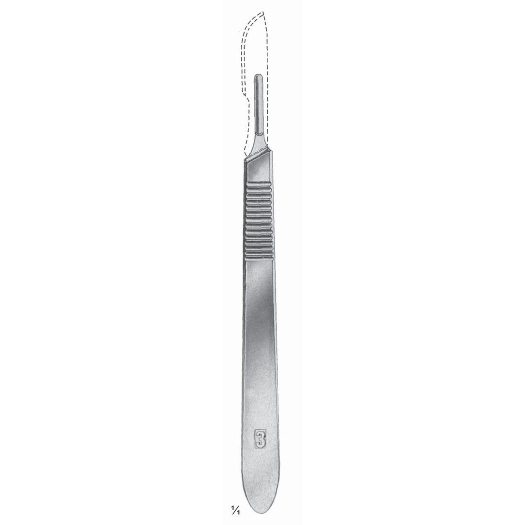Scalpel Handle No. 3 12cm (A-001-12) by Dr. Frigz