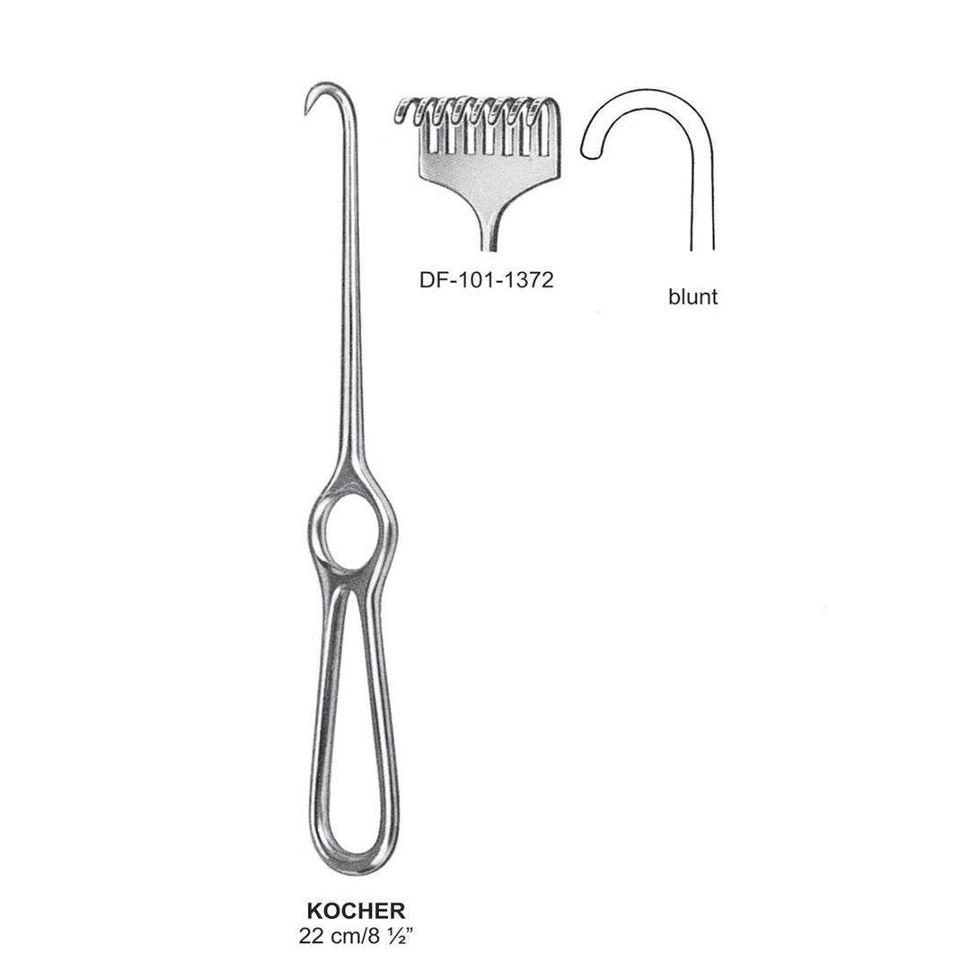 Kocher Retractors,22Cm,Blunt, 6 Prong (DF-101-1372) by Dr. Frigz