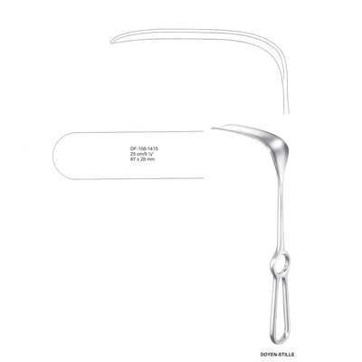 Doyen -Stille Retractors 25cm 87X28mm (DF-108-1415)