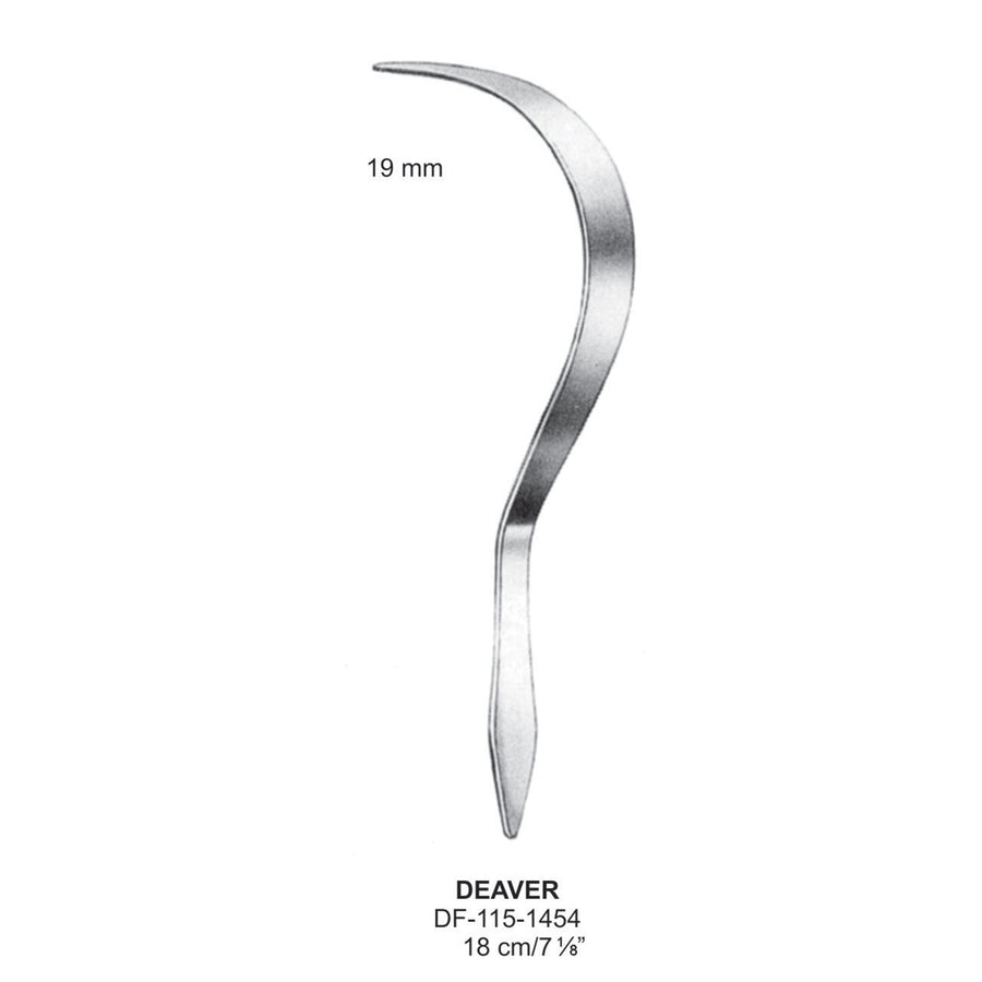 Deaver Retractors 19mm , 18cm  (DF-115-1454) by Dr. Frigz