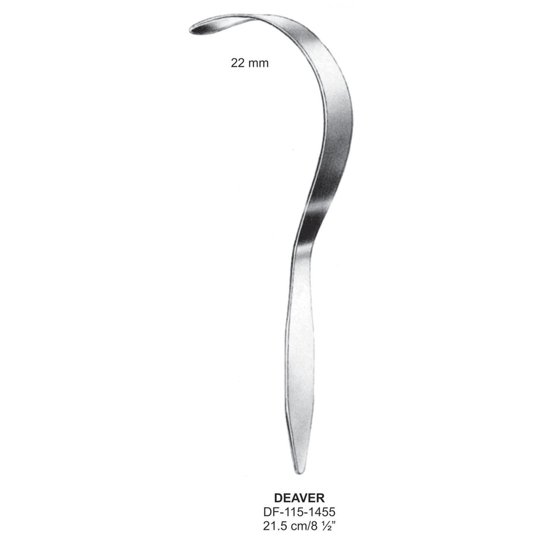 Deaver Retractors 22mm , 21.5cm  (DF-115-1455) by Dr. Frigz