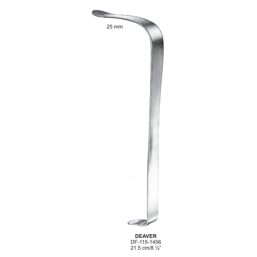 Deaver Retractors  25mm , 21.5cm  (DF-115-1456) by Dr. Frigz