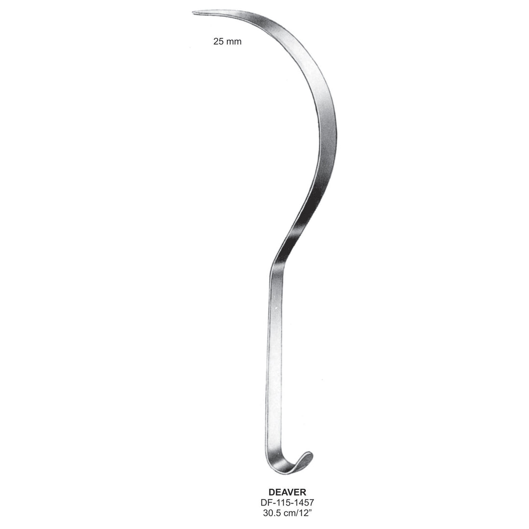 Deaver Retractors 25mm , 30.5cm  (DF-115-1457) by Dr. Frigz