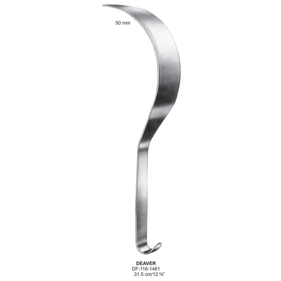 Deaver Retractors 50mm , 31.5cm  (DF-116-1461) by Dr. Frigz