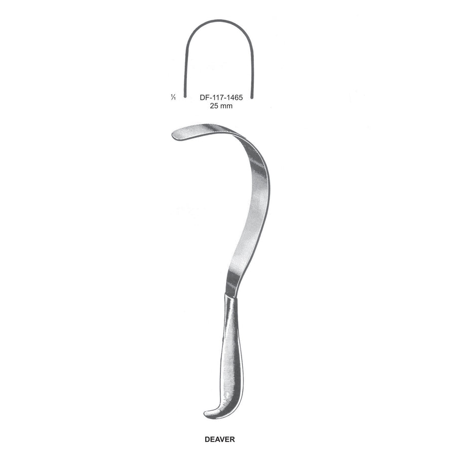 Deaver Retractors,25mm  (DF-117-1465) by Dr. Frigz