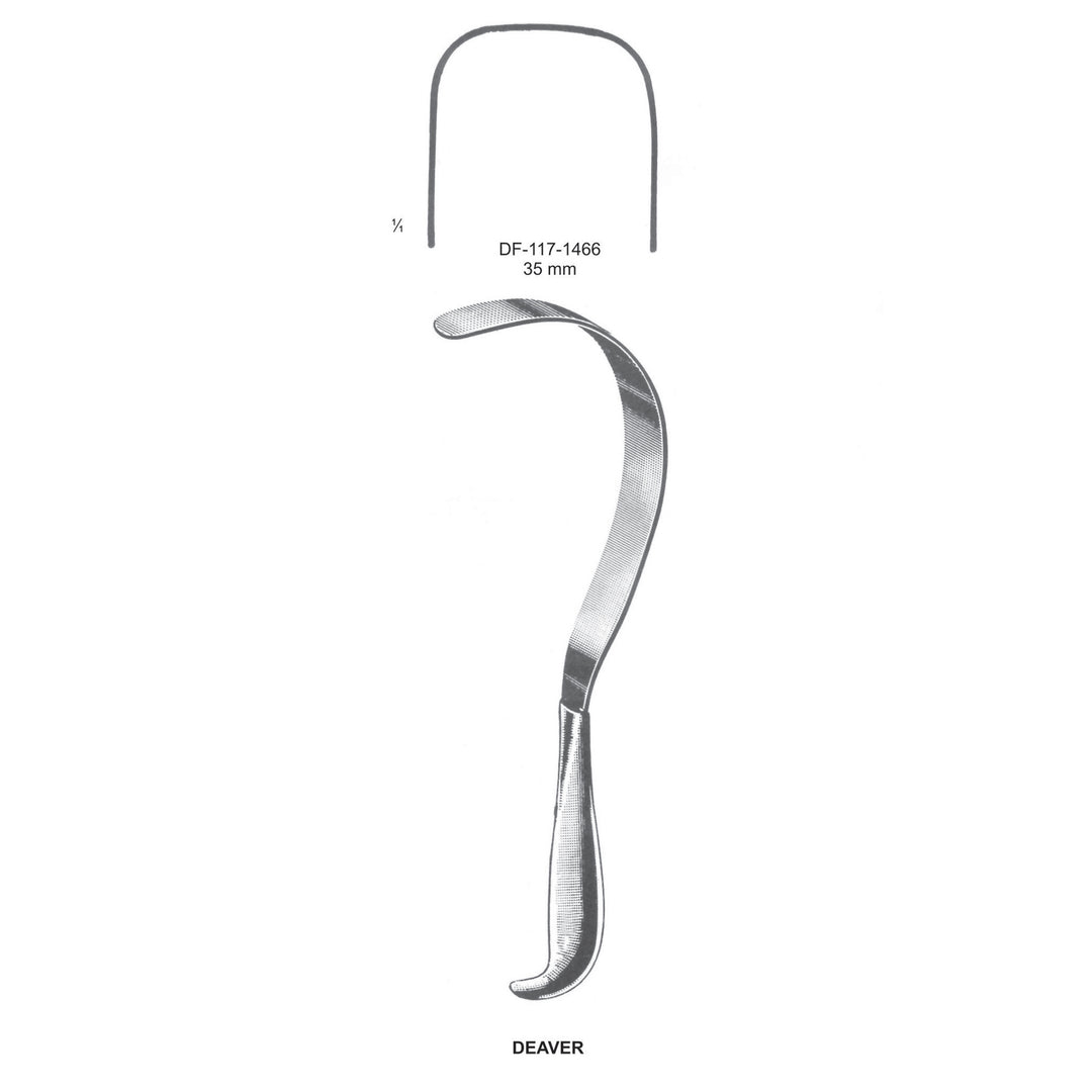 Deaver Retractors,35mm  (DF-117-1466) by Dr. Frigz