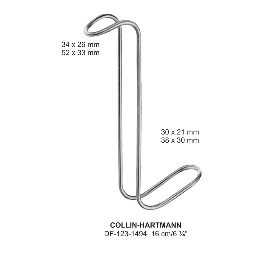 Collin-Hartmann Retractors, 16Cm,52X33mm ,38X30mm  (DF-123-1494) by Dr. Frigz