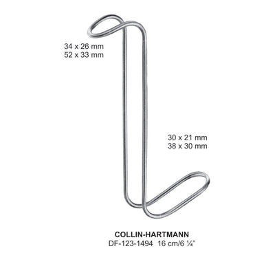 Collin-Hartmann Retractors, 16Cm,52X33mm ,38X30mm  (DF-123-1494)
