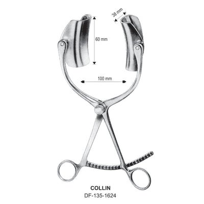 Collin Retractors, 100mm Width, 38X60mm (DF-135-1624)