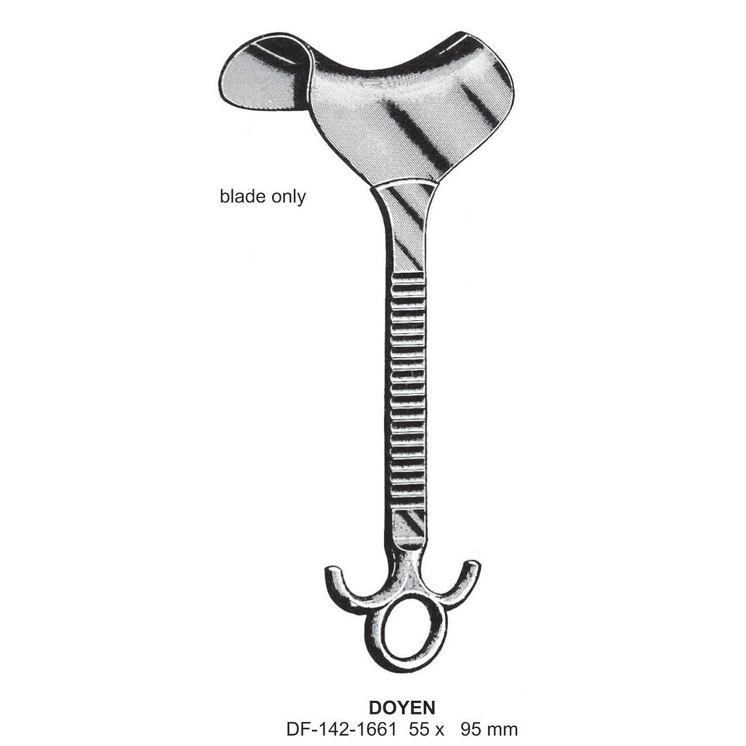 Doyen Retractors, Blade Only, 55X95mm (DF-142-1661) by Dr. Frigz