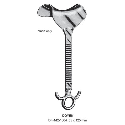 Doyen Retractors, Blade Only, 55X125mm (DF-142-1664)