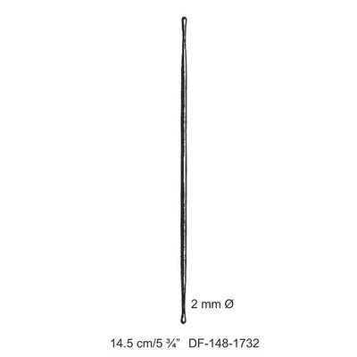 Double Ended Probe Buttoned Dia2mm , 14.5cm  (DF-148-1732)