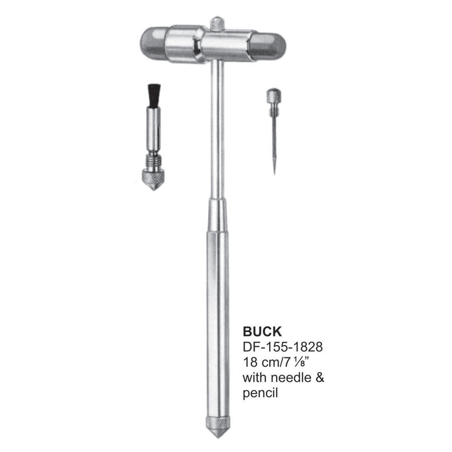 Buck  Hammer With Needle And Brush 18cm  (DF-155-1828) by Dr. Frigz