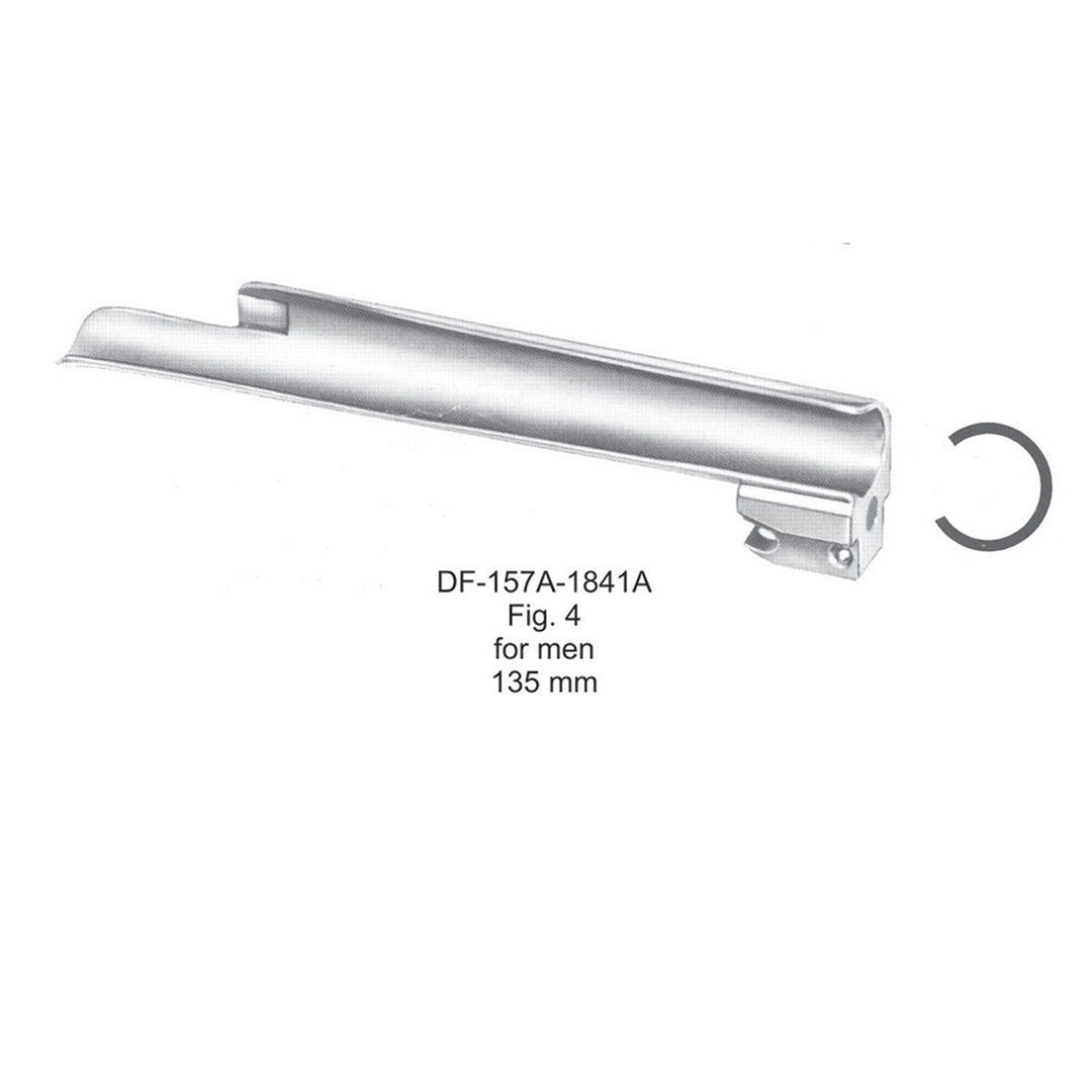 Foregger Fiberoptic Blade Only For Men Fig.4, 135mm (DF-157A-1841A) by Dr. Frigz