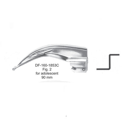 Mcintosh Laryngoscope Blade Only Fig 2. For Adolescents 90mm (DF-160-1853C)