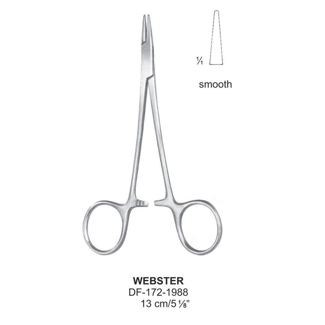 Webster Needle Holders Smooth Jaws 13cm  (DF-172-1988) by Dr. Frigz