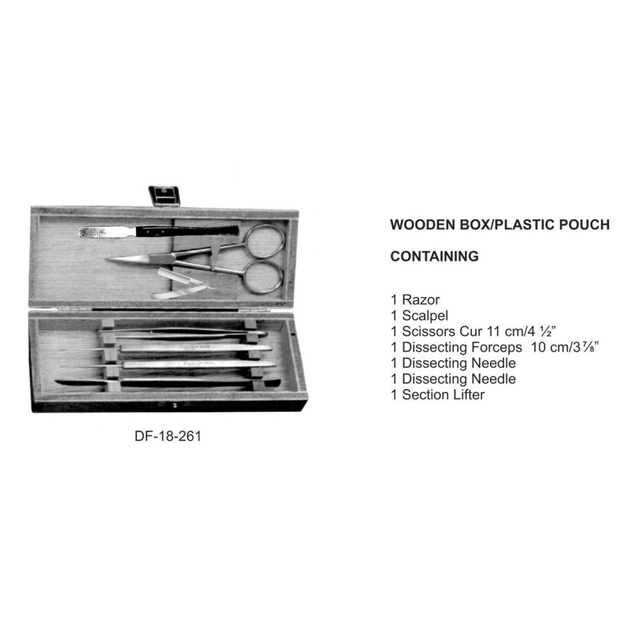 Disecting Sets In Wooden Box / Plastic Pouch  (Df-18-261) by Raymed