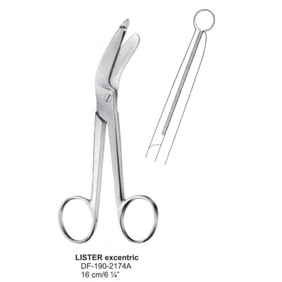 Lister Bandage Scissors Excentric 16cm (DF-190-2174A)
