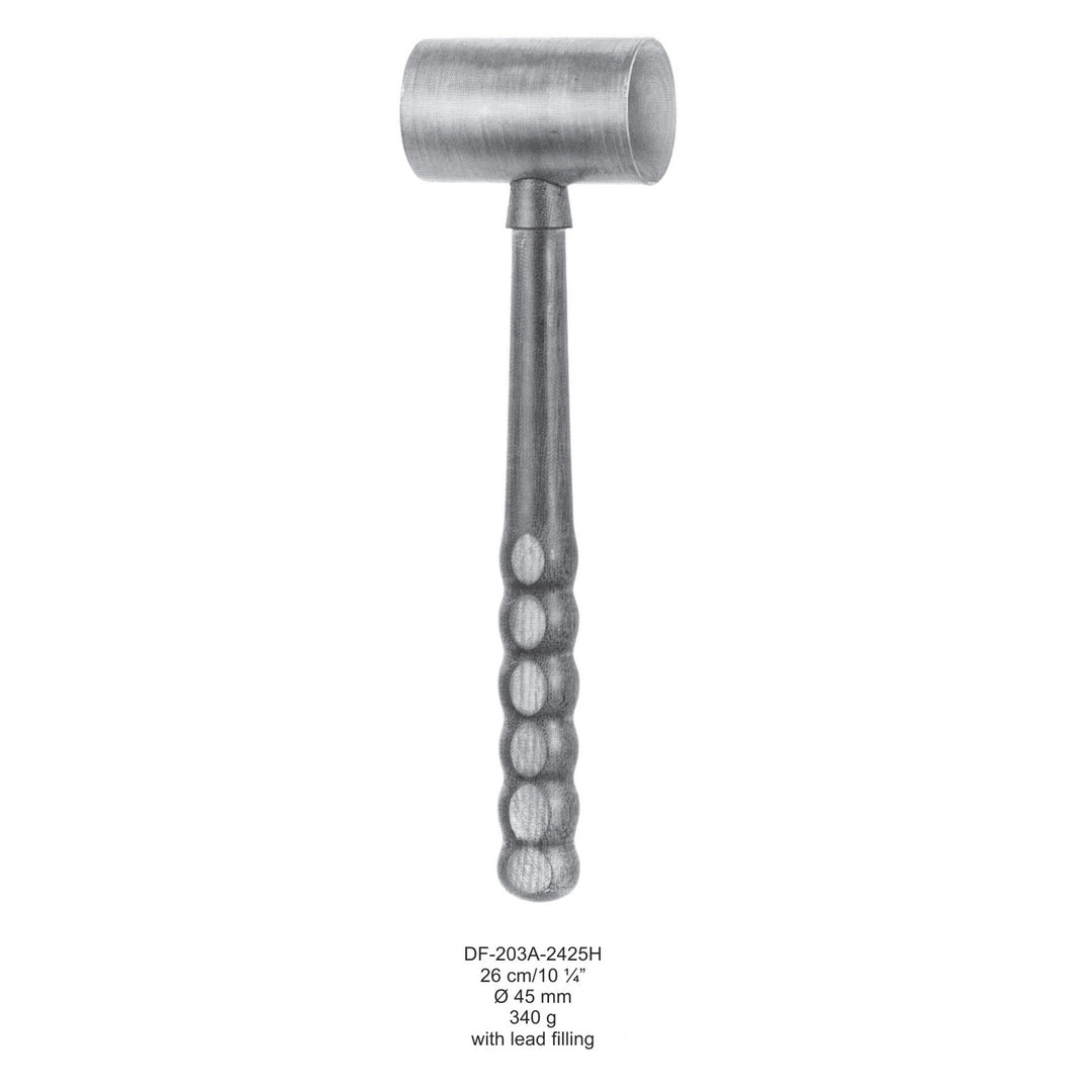 Mallet 26Cm, 45mm , 340 Grams, Lead Filling (DF-203A-2425H) by Dr. Frigz
