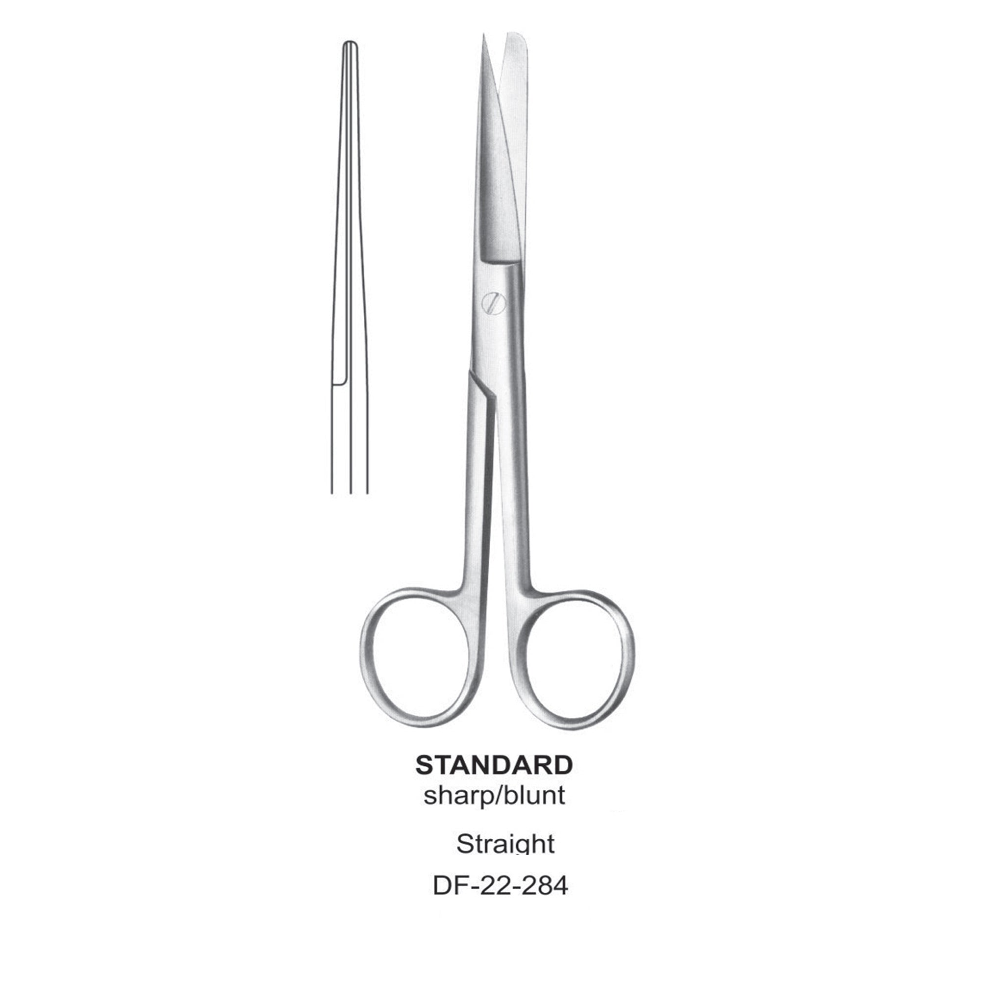 Fisherbrand Straight-Blade Operating Scissors Sharp/sharp; Length: 4.5