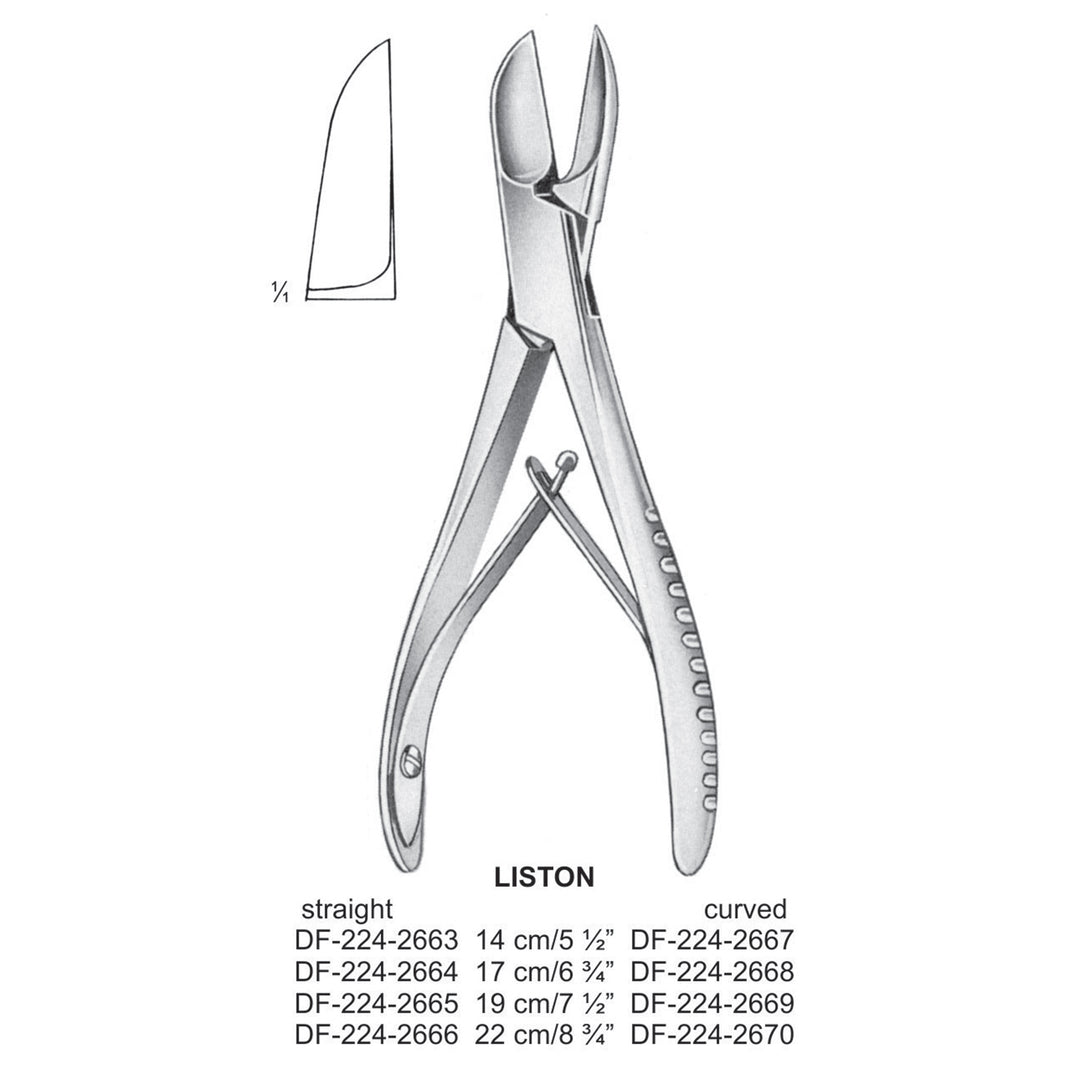 Liston Bone Cutting Straight 14cm (DF-224-2663) by Dr. Frigz