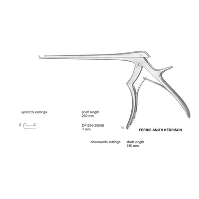 Ferris Smith Kerrison Laminectomy Punches 1mm , Shaft Length 230mm , Upward (DF-246-2869B)