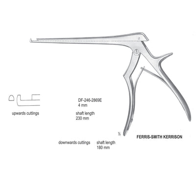 Ferris Smith Kerrison Laminectomy Punches 4mm , Shaft Length 230mm , Upward (DF-246-2869E)