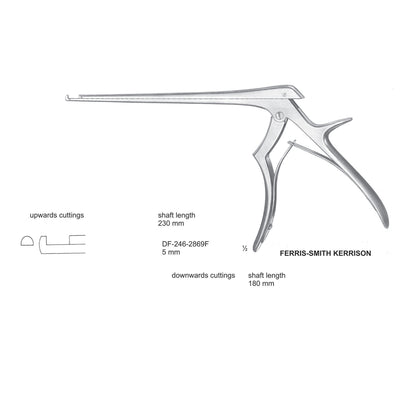 Ferris Smith Kerrison Laminectomy Punches 5mm , Shaft Length 230mm , Upward (DF-246-2869F)