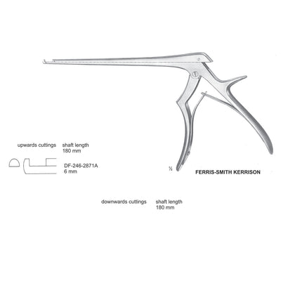 Ferris Smith Kerrison Laminectomy Punches 6mm , Shaft Length 180mm , Upward (DF-246-2871A)