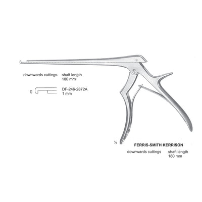 Ferris Smith Kerrison Laminectomy Punches 2mm , Shaft Length 180mm , Downward (DF-246-2872)