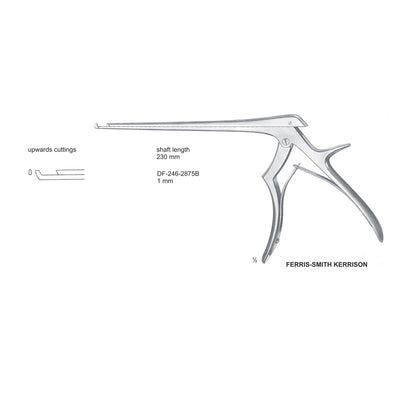 Ferris Smith Kerrison Laminectomy Punches 1mm , Shaft Length 230mm , Upward, Angled (DF-246-2875B)