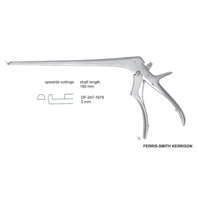 Ferris Smith Kerrison Laminectomy Punches 5mm , Shaft Length 180mm , Upward; Open Up (DF-247-1879)
