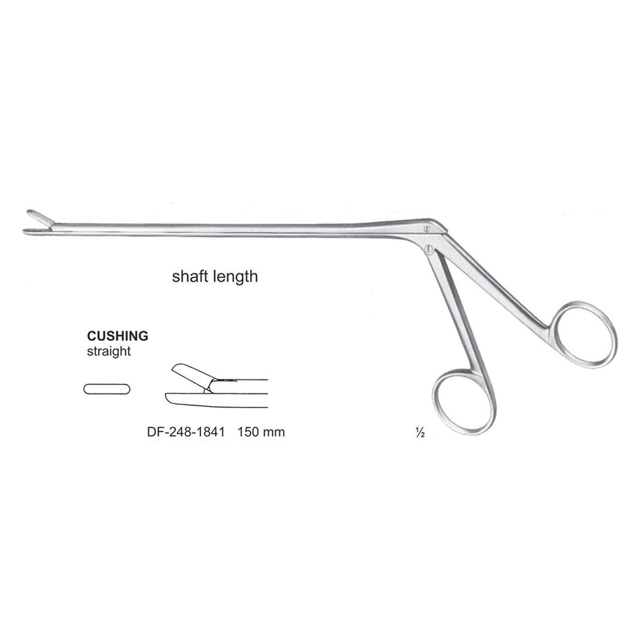 Cushing Laminectomy Punches Straight, Shaft Length 150mm ,  Working Point 2X10mm (DF-248-1841) by Dr. Frigz