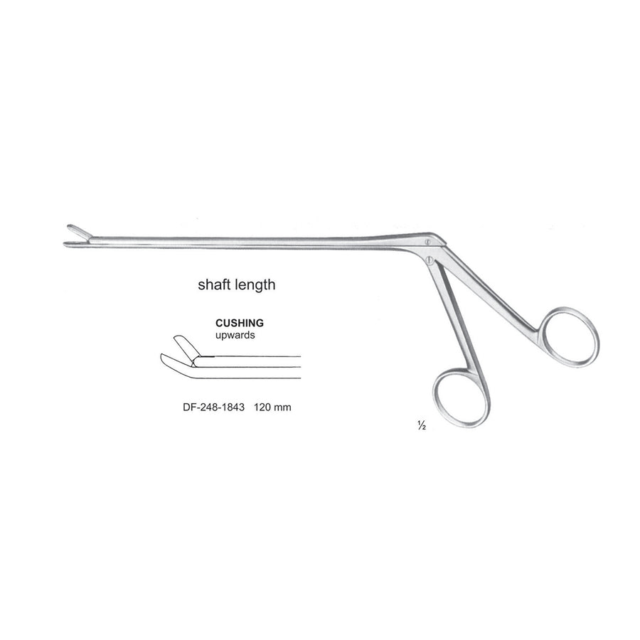 Cushing Laminectomy Punches Upwards, Shaft Length 120mm ,  Working Point 2X10mm (DF-248-1843) by Dr. Frigz