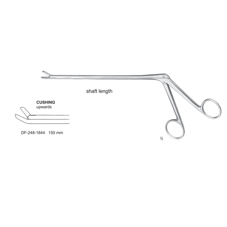 Cushing Laminectomy Punches Upwards, Shaft Length 150mm ,  Working Point 2X10mm (DF-248-1844) by Dr. Frigz