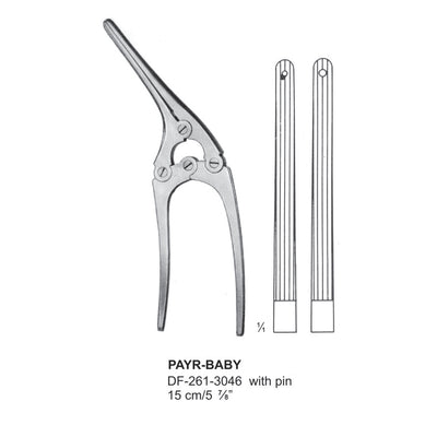 Payr-Baby Intestinal And Stomach Clamps 15Cm, With Pin (DF-261-3046)