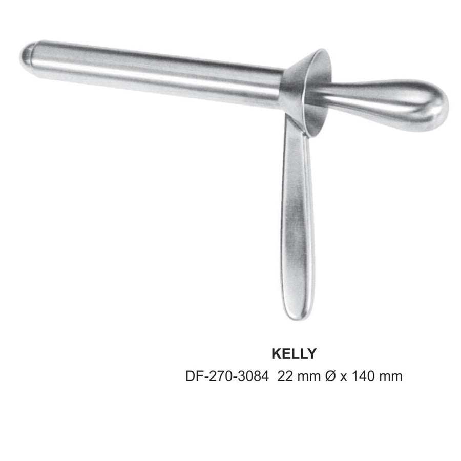 Kelly Rectal Specula, 22 X 140mm (DF-270-3084) by Dr. Frigz