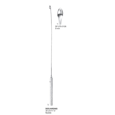 Desjardins Gall Stone Scoops, 30cm , Flexible, 9mm (DF-275-3126)