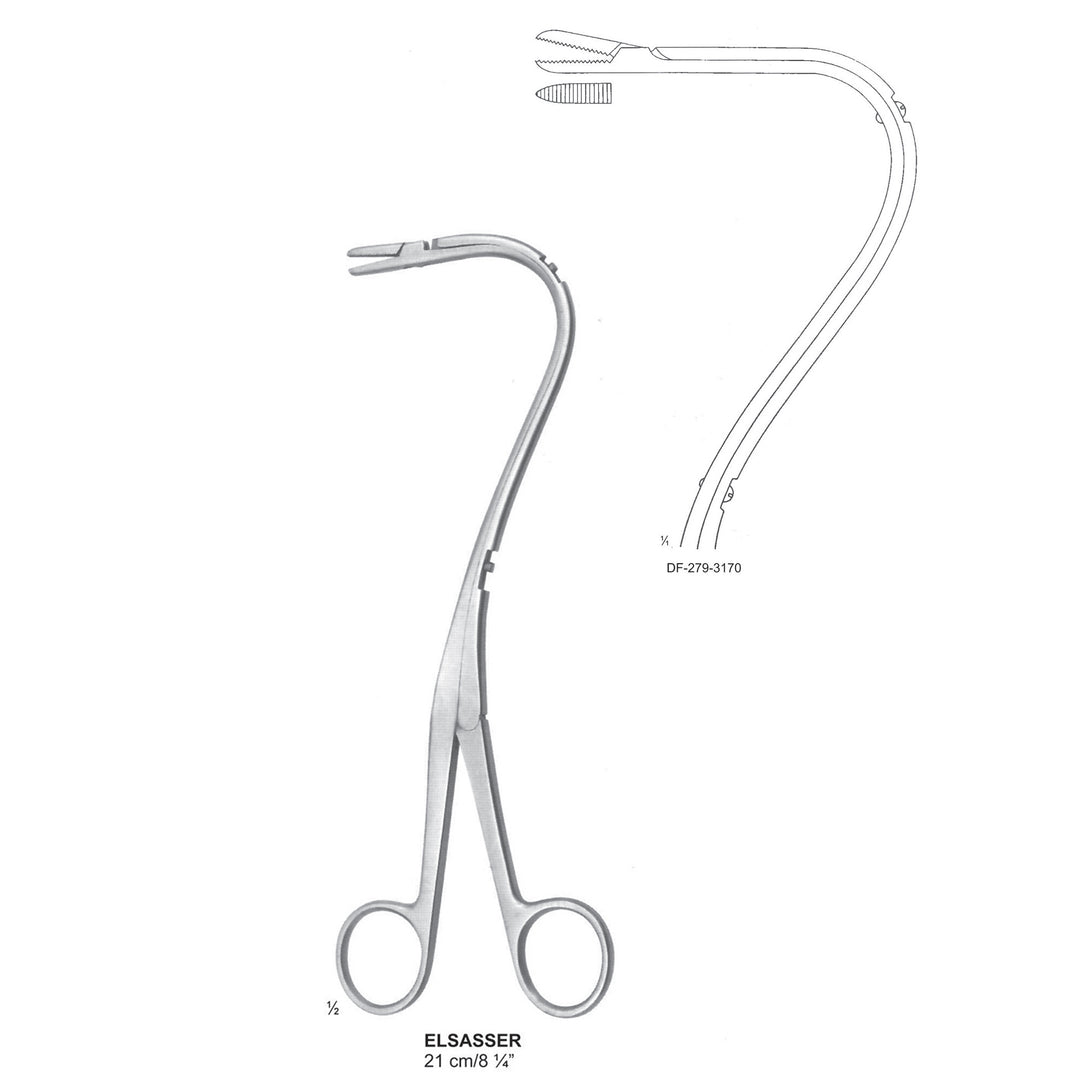Elsasser Nephrostomy Forceps, 21cm (DF-279-3170) by Dr. Frigz