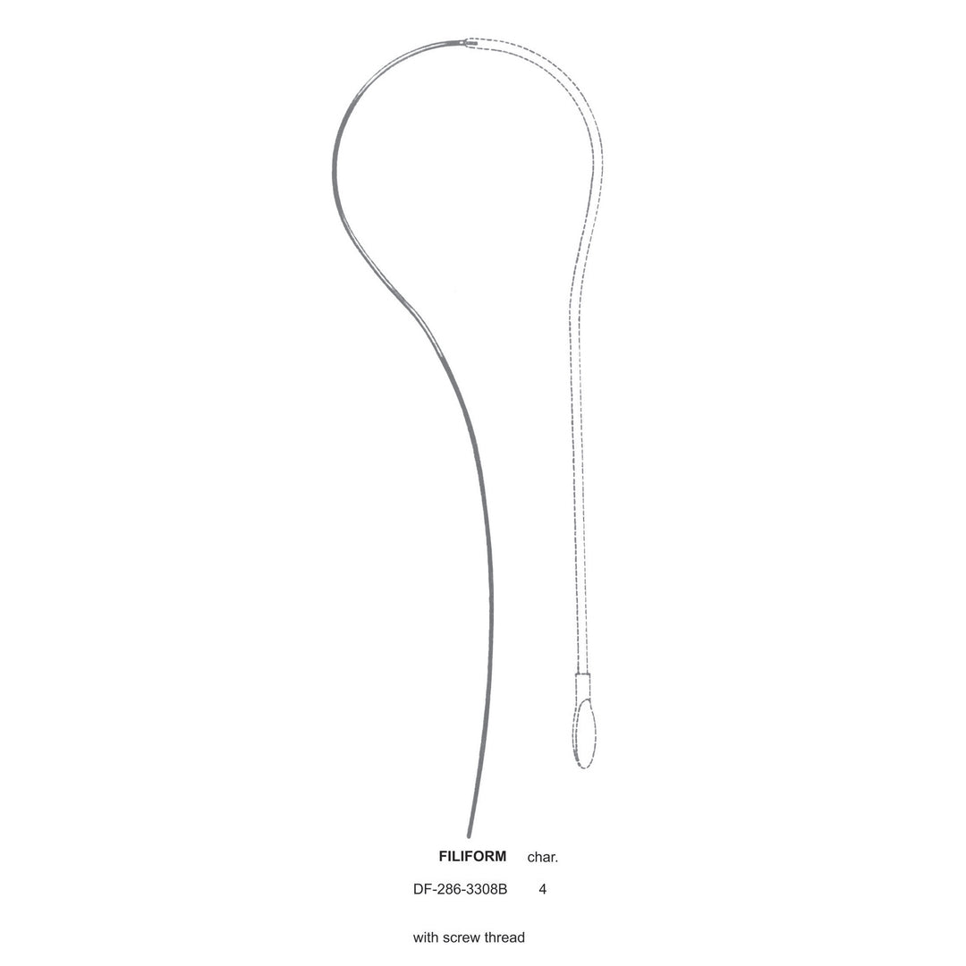 Filiform Urethral Sound, With Screw Thread, Char.4 (DF-286-3308B) by Dr. Frigz