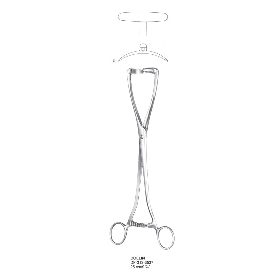 Collin Uterine Elevatng Forceps,25cm  (DF-313-3537) by Dr. Frigz