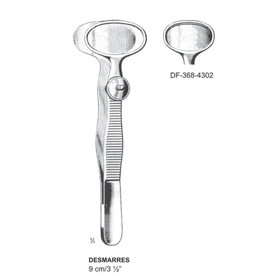 Desmarres Chalazion Forceps, 9cm  (DF-368-4302)