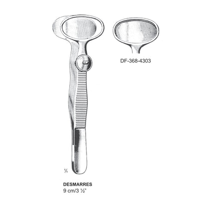 Desmarres Chalazion Forceps, 9cm  (DF-368-4303)