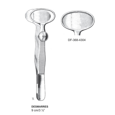 Desmarres Chalazion Forceps, 9cm  (DF-368-4304)