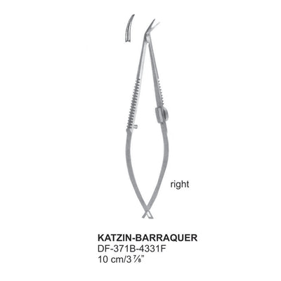 Katzin-Barraquer Delicate Eye Scissors, Right, 10cm  (DF-371B-4331F)