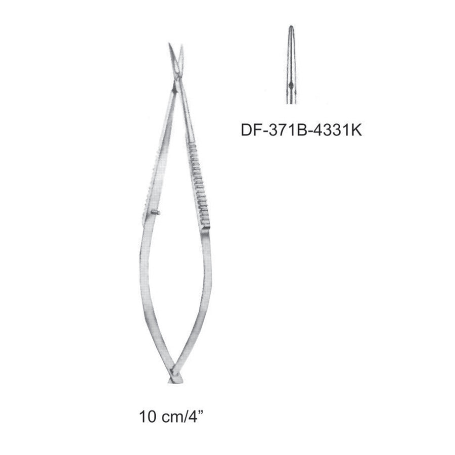 Katzin-Barraquer Delicate Eye Scissors, Straight, 10cm  (DF-371B-4331K) by Dr. Frigz