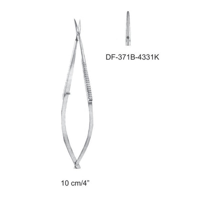 Katzin-Barraquer Delicate Eye Scissors, Straight, 10cm  (DF-371B-4331K)