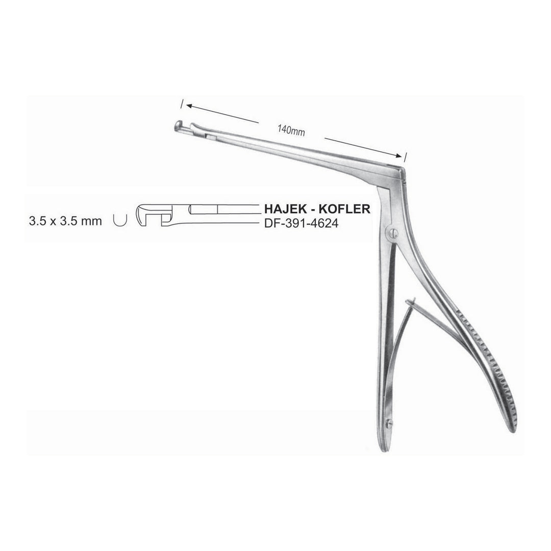 Hajek-Kofler Sphenoid Punches Width 140mm (DF-391-4624) by Dr. Frigz
