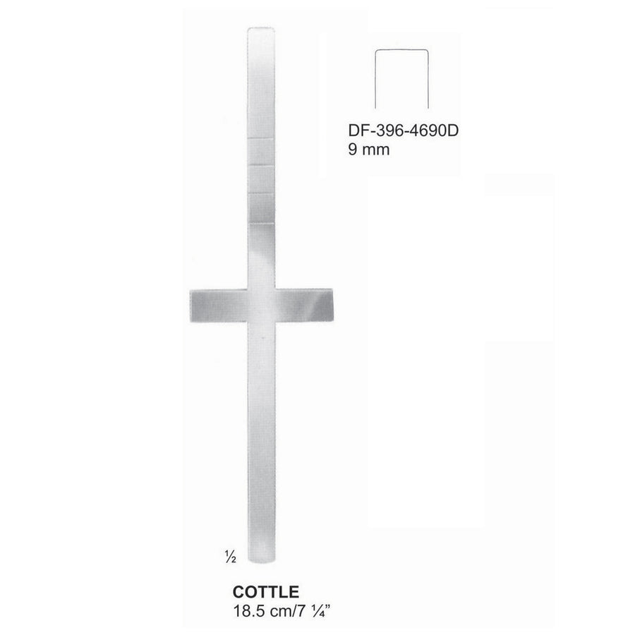 Cottle Osteotomes 18.5Cm, 9mm (DF-396-4690D) by Dr. Frigz