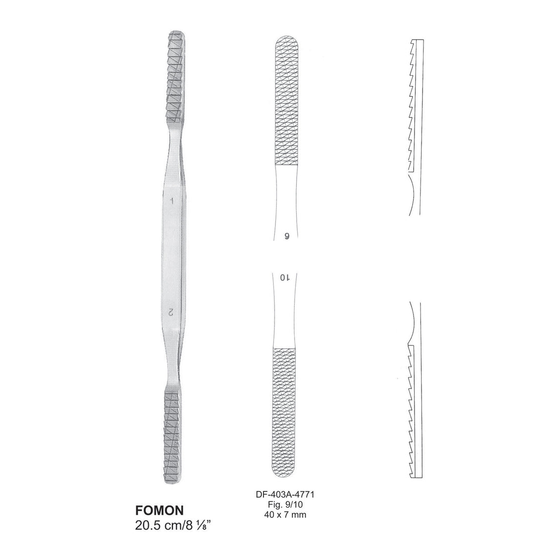 Fomon Nasal Rasps 20.5Cm, Fig.9/10, 40X7mm (DF-403A-4771) by Dr. Frigz